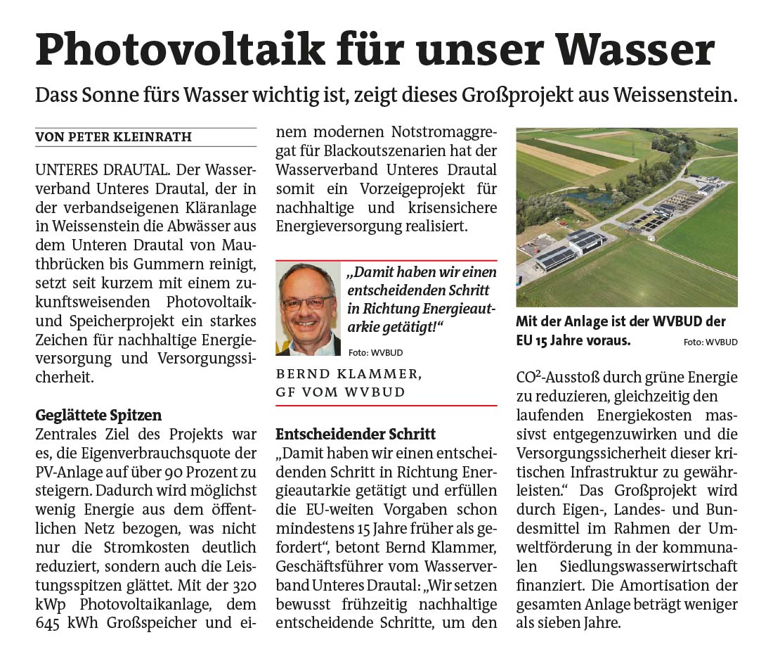 Bericht in MeinBezirk Villach